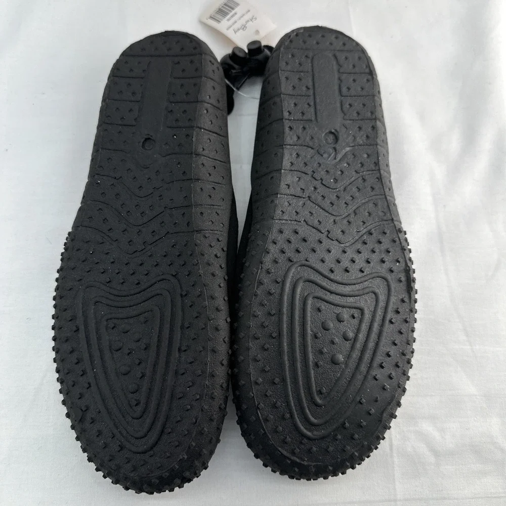 Star Bay Water Slip On Water Shoes Beach Pool Shoes Black  Adult Size 8